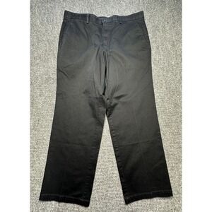 Dockers Pants Mens 40x32* Black Individual Fit Stretch Waist Chino Cotton Casual